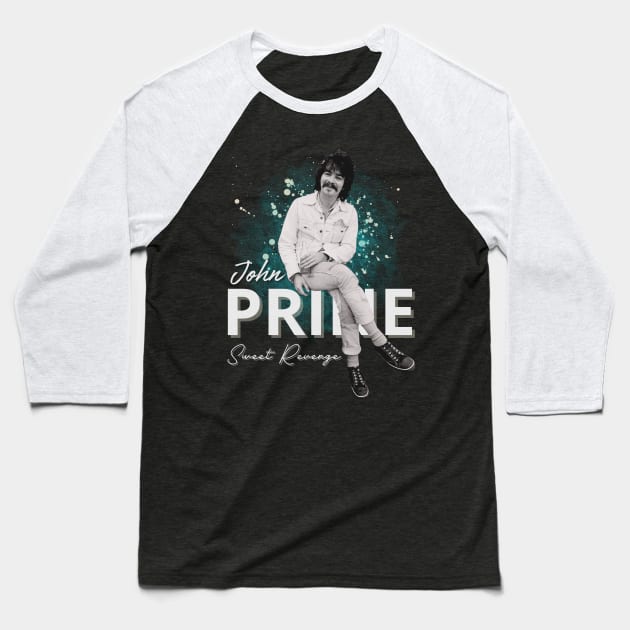 John Prine  Original Aesthetic Tribute 〶 Baseball T-Shirt by Terahertz'Cloth